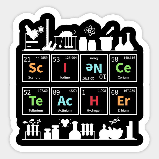 Science Teacher Scientist Sticker by shirtsyoulike